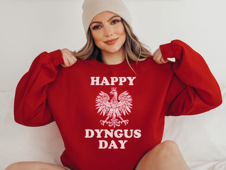 Happy Dyngus Day Shirt Women Polish Gifts Polish Eagle Apparel Retro Polish Clothing Wife Gift for Babcia Gift Ciocia Dyngus Day Sweater Bild 4