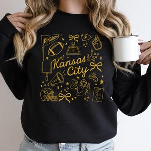 Kansas City Sweatshirt, Football Hoodie, Graphic Pullover, City Sportswear, Cozy Winter Fashion, Fan Gift Idea, Unisex Apparel