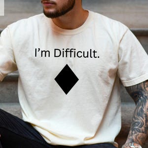 I'm Difficult Ski Shirt, Funny Apres-Ski Sweater, Retro Skiing Trip Sweatshirt Men, Womens Ski Clothes, Snow Skier Crewneck Gift for Her