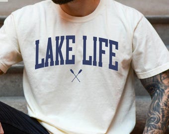 Men's Lake Life Shirt, Lake Sweatshirt Women, Lake Vacation Crewneck Weekends at the Lake House Boating Sailing Fishing Shirt Family Reunion
