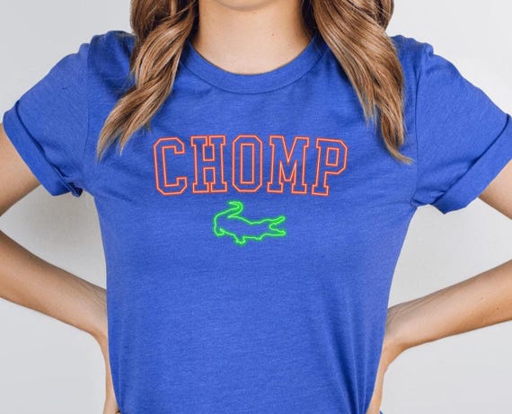 Chomp Shirt Alligator Shirt Women, Florida Game Day College