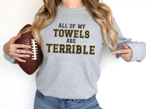 Funny Pittsburgh Football Sweatshirt Women, Vintage Terrible Towel PGH Shirts Womens Apparel, Crewneck Pittsburgh Sweatshirts Men's Clothing