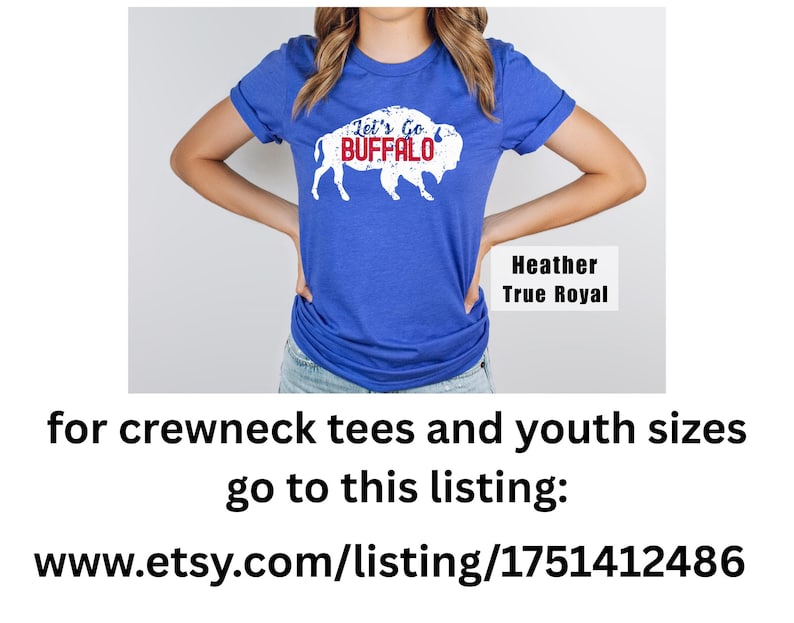 Let's Go Buffalo Shirt Women V-Neck, Buffalo Football Sweatshirts Kids, Toddler Buffalo T Shirts Men, Family Matching Shirts Buffalo NY Gift image 4