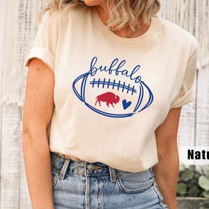 Buffalo Football Graphic T-Shirt, Buffalo Sports Fan Apparel, Cute Game Day Tee, Women's Football Shirt, Buffalo Team Spirit, Casual Top