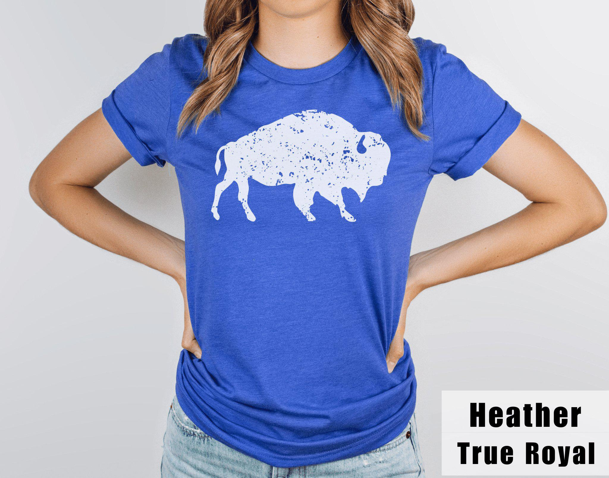 Bison Shirt, Vintage Graphic Tee, Distressed White Buffalo T-shirt