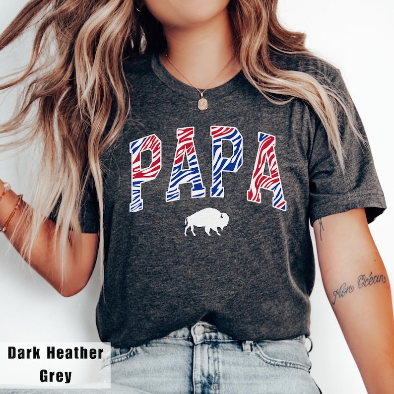 Papa Bison Shirt, Patriotic Papa Graphic Tee, Fourth of July Papa Shirt, American Flag Papa Shirt, Gift for Dad