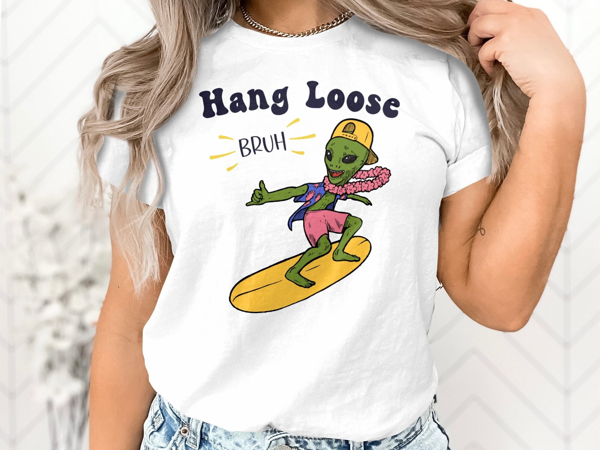 Collabs by Christy Scribbles Unisex Crewneck T-Shirt – Alien Love