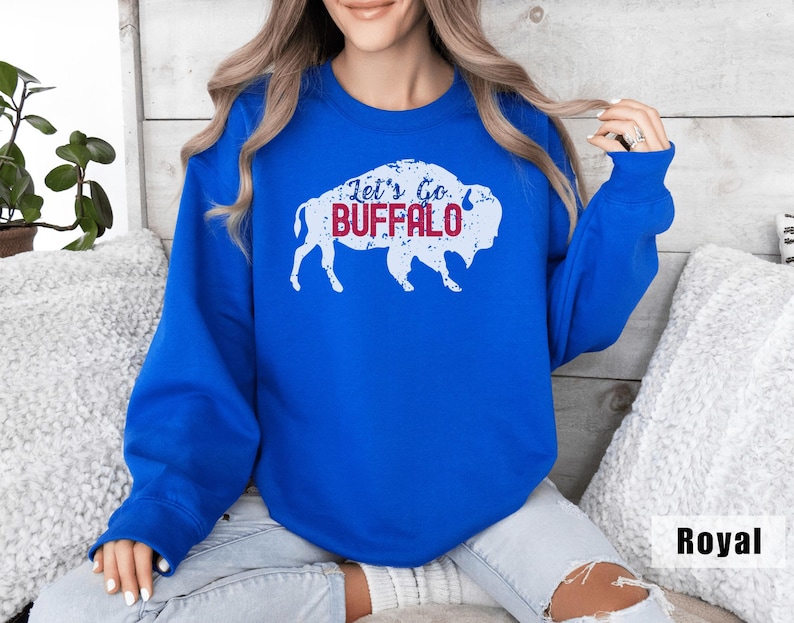 Let's Go Buffalo Shirt Women V-Neck, Buffalo Football Sweatshirts Kids, Toddler Buffalo T Shirts Men, Family Matching Shirts Buffalo NY Gift image 3