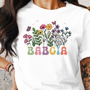 Babcia Shirt Retro Babcia Sweatshirt, Polish Grandma Mothers Day Gift, Polska Grandmother Crewneck, Babcia Gift New Baby Reveal Announce Tee