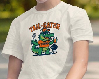 Funny Tail Gator Shirt, Family Football Tee, Alligator Tailgate Sweatshirt