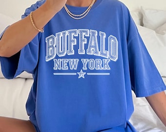 Buffalo New York Shirt, Comfort Colors® Vintage WNY Football Tee, Local Hometown Pride Fan Gift