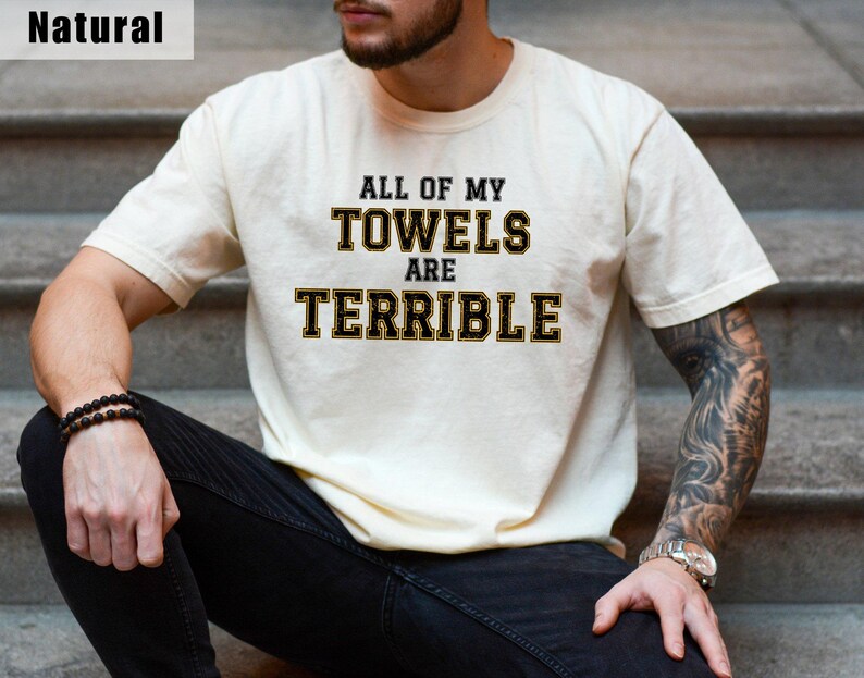funny pittsburgh football tshirt men, terrible towel pun