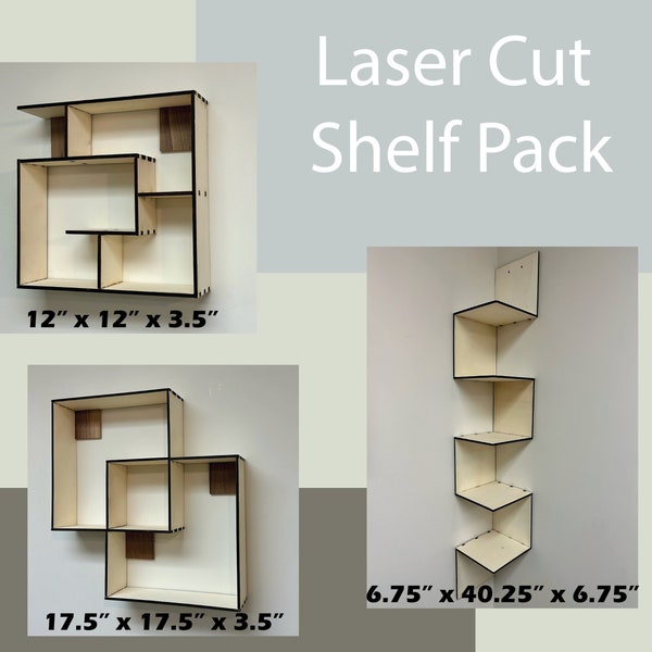 1/4" Laser cut shelf pack