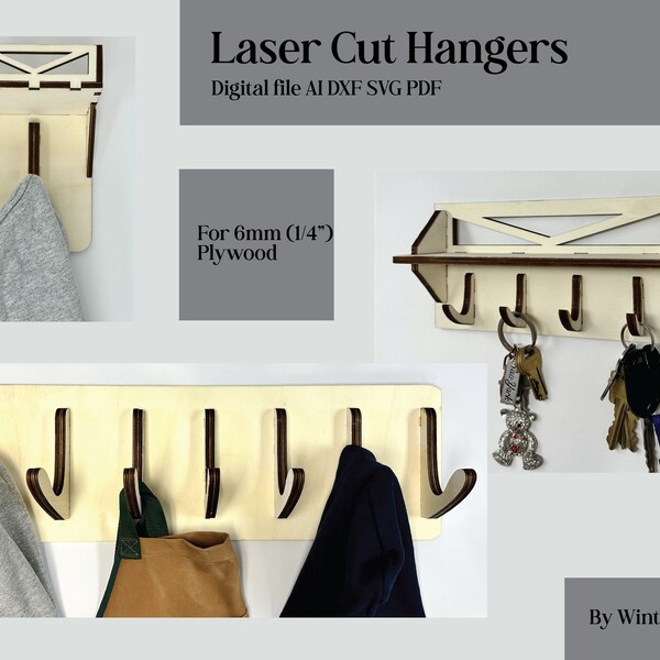 Laser Cut Hanger Etsy