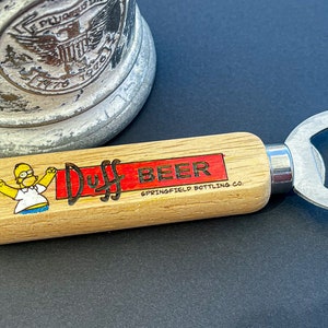 Homer Simpson Duff Beer Bottle Opener