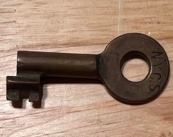 NYCS Railroad Switch Key, Stamped TH