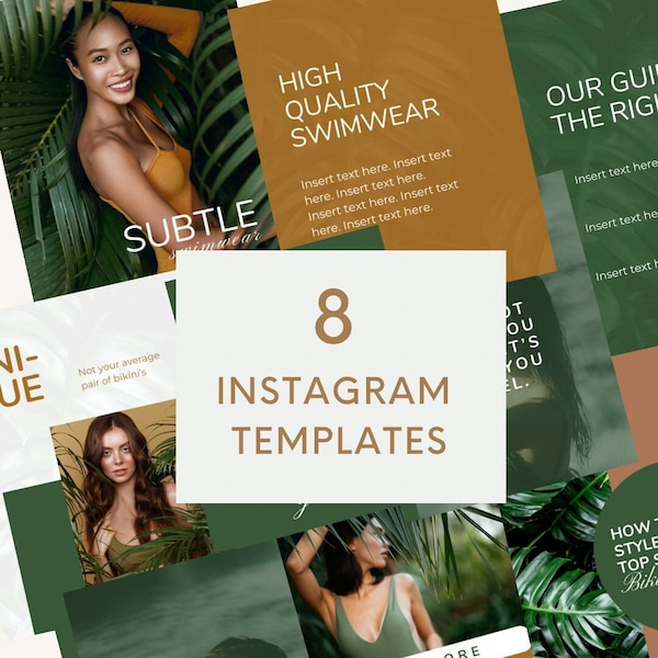 Instagram Templates. Instagram Templates For Swimwear Brand