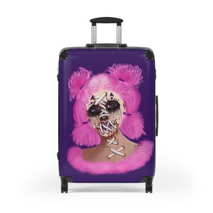 Day Of The Dead Rolling Suitcase, Gothic Suitcase, Girls Suitcase, Travel Suitcase With Wheels, Carry On Luggage