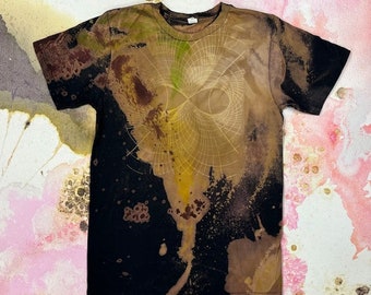 Acid Washed Fractal T-shirt Size Medium