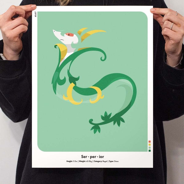 Pokémon Poster | Gen 05 | 0497 - Serperior