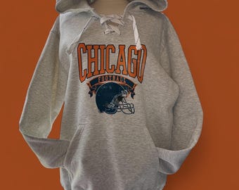 Chicago Football Lace-Up Hoodie