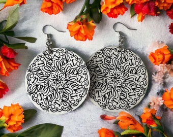 Fuck Off 2” Round Earrings