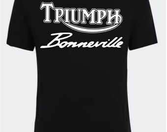 Triumph Bonneville shirt Triumph Bonneville t shirt Triumph motorcycle t shirt Triumph t shirt men women Back White Grey Navy Australia