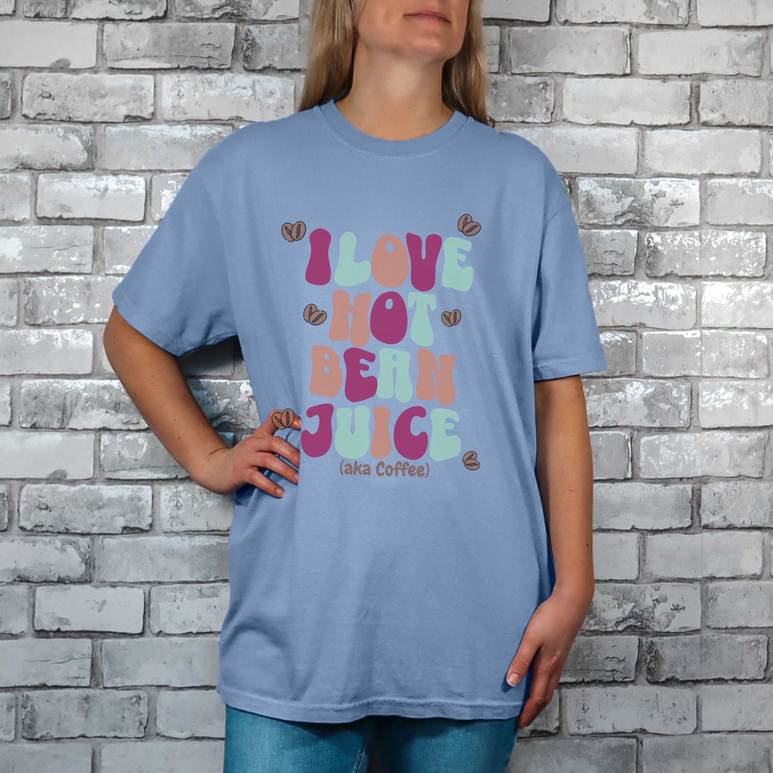 Coffee Lover i Love Hot Bean Juice Comfort Colors Etsy