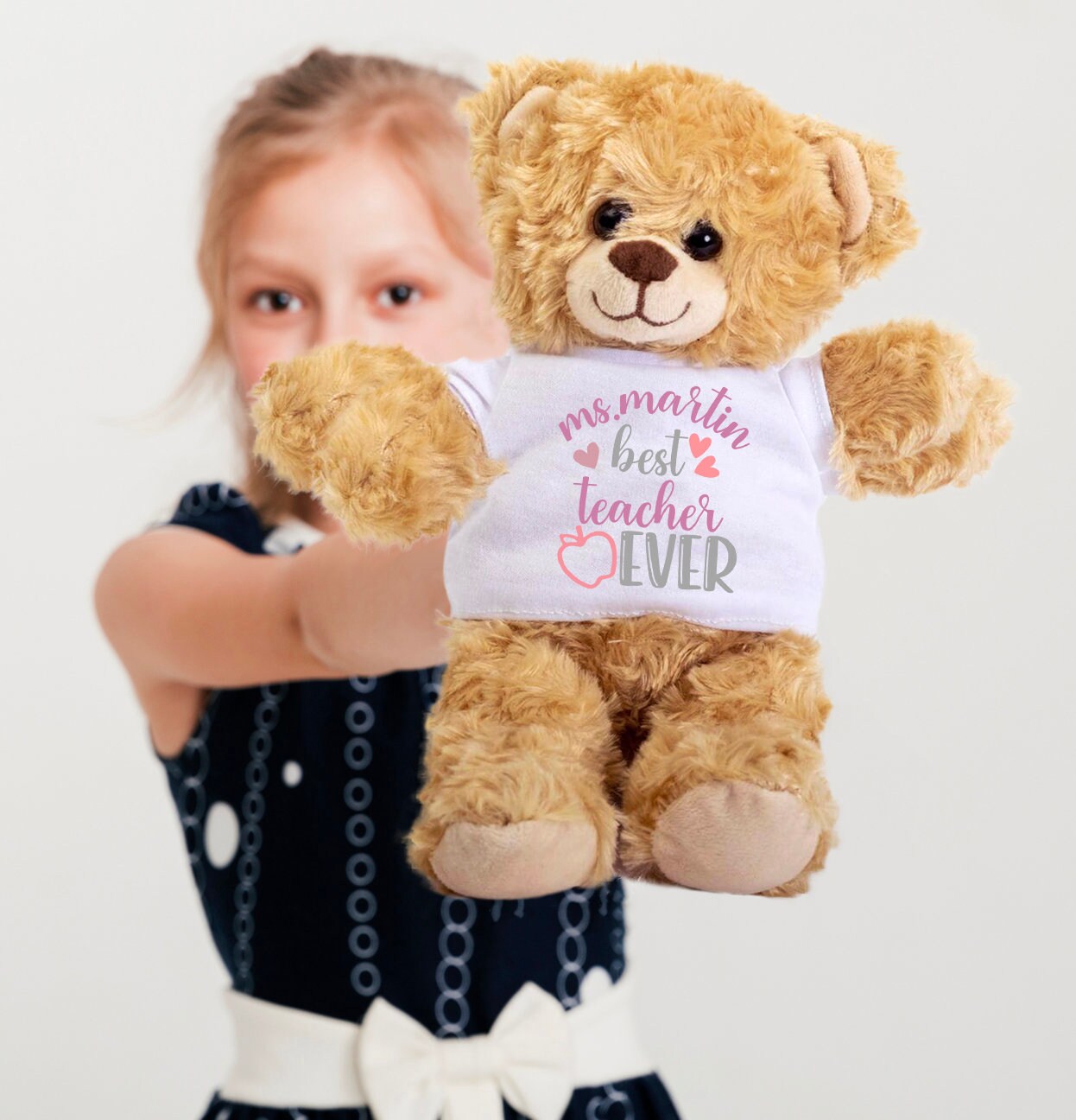 Best Teacher Ever Personalized Teacher Teddy Bear Teacher Graduation Gift Customized Teddy Bear Teacher Gift End of School Gift Etsy