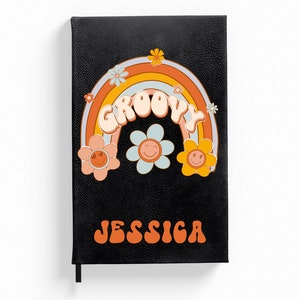 Diario maravilloso, diario retro, diario de cuero personalizado, diario personalizado, regalo de diario, regalo de graduación, diario de cuero vegano