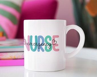 Emergency Nurse Coffee Mug, Emergency Nurse Coffee Mug, ER Nurse Gift, ER Nurse Mug, Emergency Nurse Mug,Nurse Life, Nurse Life