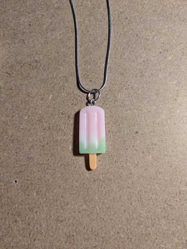 Popsicle Necklace - Summer Collection - Pink & Green