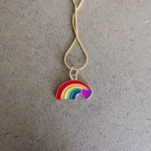 Heart of Rainbows Necklace - Pride Collection