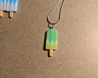 Popsicle Necklace - Summer Collection - Green & Yellow