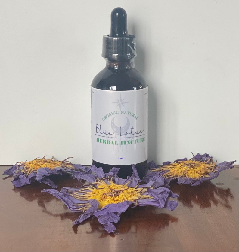 Egyptian Blue Lotus Organic Natural Tincture Nymphaea Caerulea Sleep