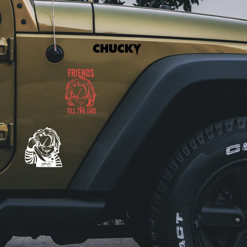 Chucky Decal, Horror Movie Sticker, Scary Car Decal - Etsy
