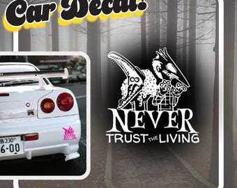 Beetlejuice Car Decal | Betelgeuse Horror Sticker | Spooky Halloween Sticker | Dark Humor Beetle Juice Decal