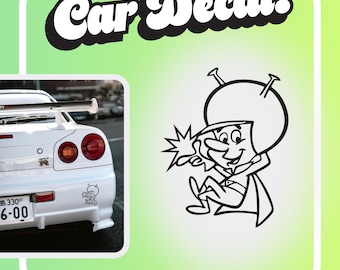 Gazoo Car Decal – Retro Flintstones TV Sticker
