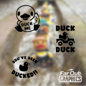 Duck Sticker Waterproof Vinyl Decal Duck Lovers Gift