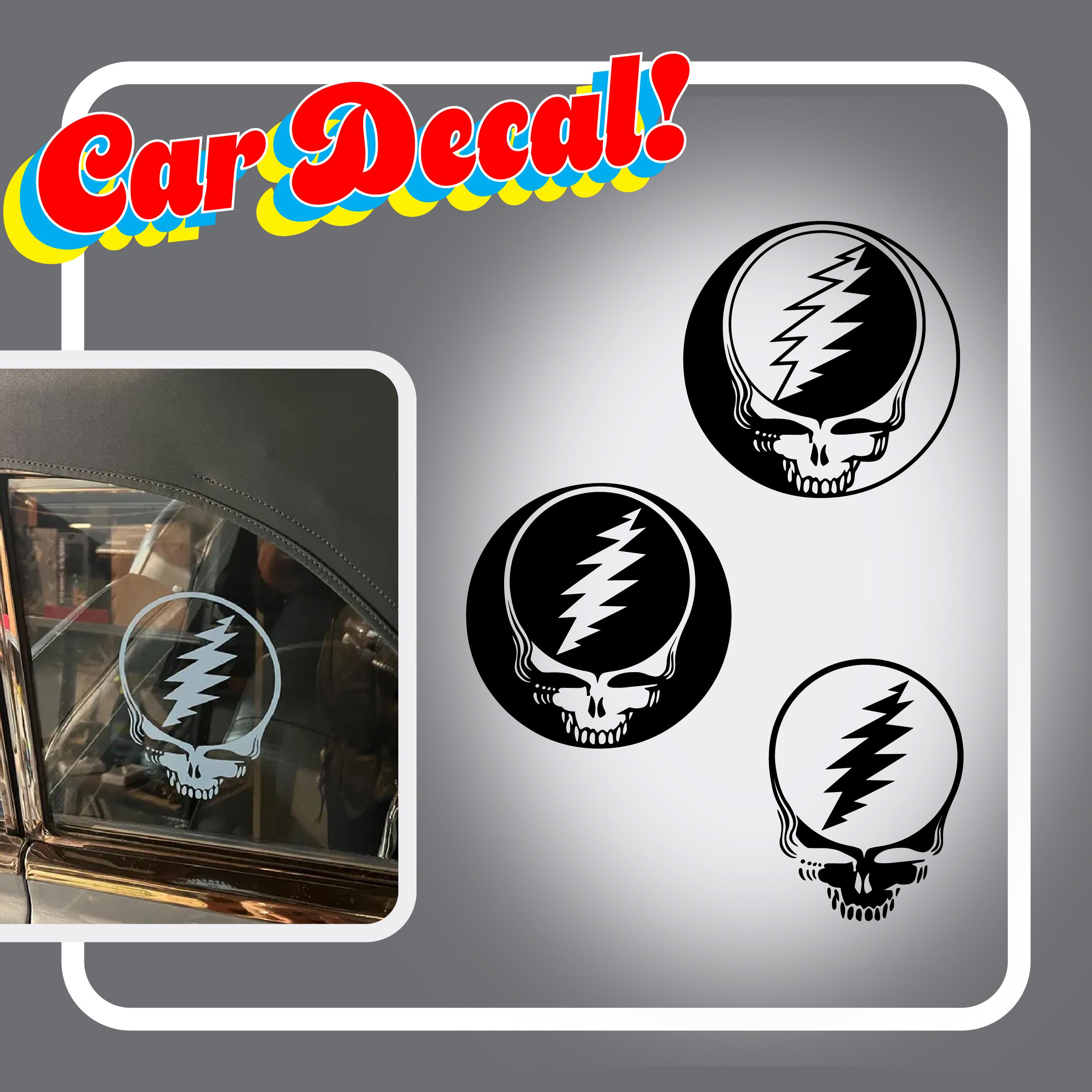 Grateful Dead Steal Your Face Skull Decal – Deadhead Vinyl Sticker