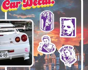 Michael Myers Decal | Halloween Decal Horror Movie Sticker | Classic Slasher Vinyl for Cars, Windows & Laptops
