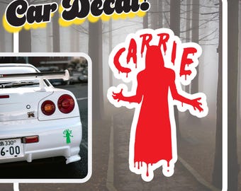 Carrie Horror Decal | Stephen King Inspired Car Decal | Every Day Carry Bumper Sticker | Classic Horror Sticker