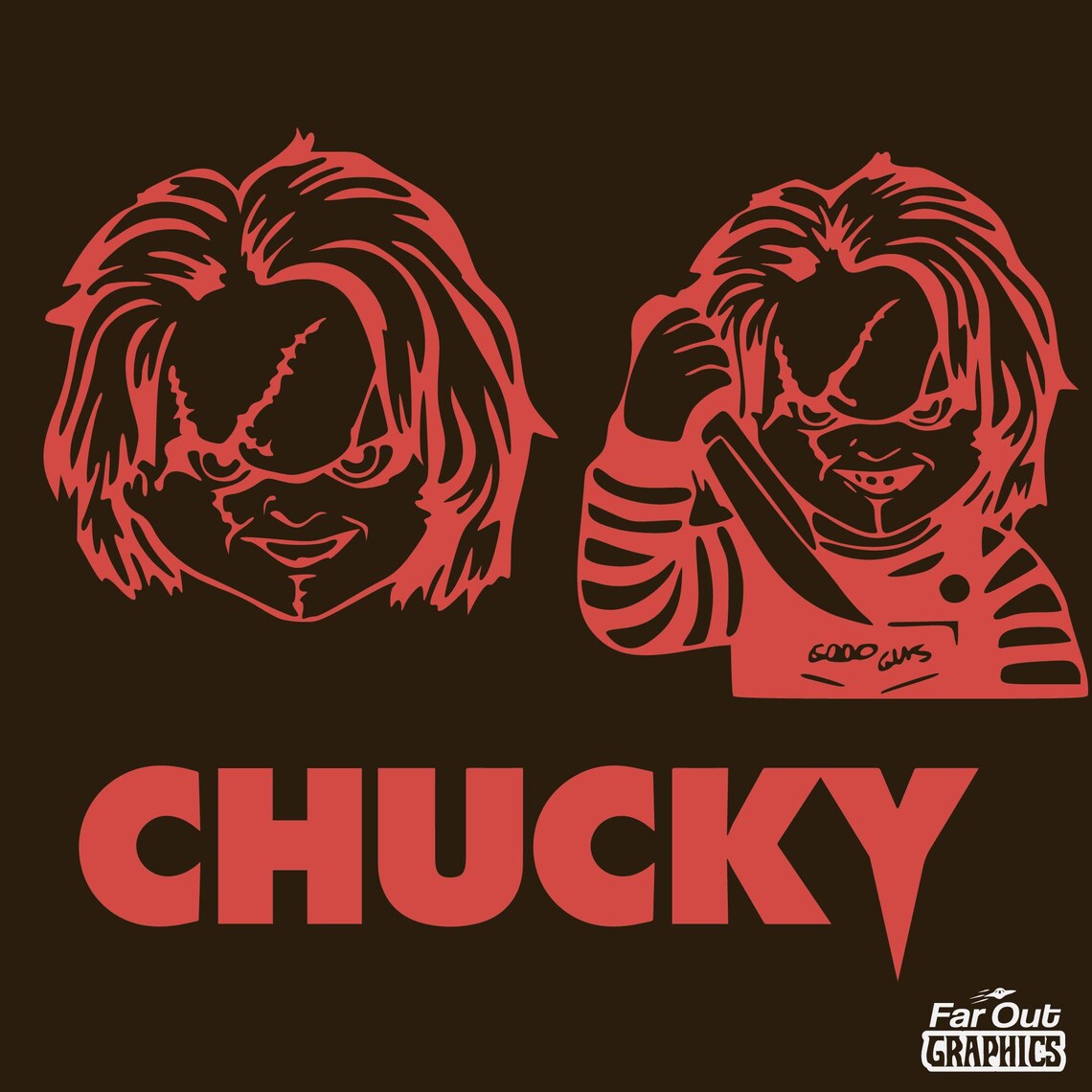 Chucky Decal, Horror Movie Sticker, Scary Car Decal - Etsy