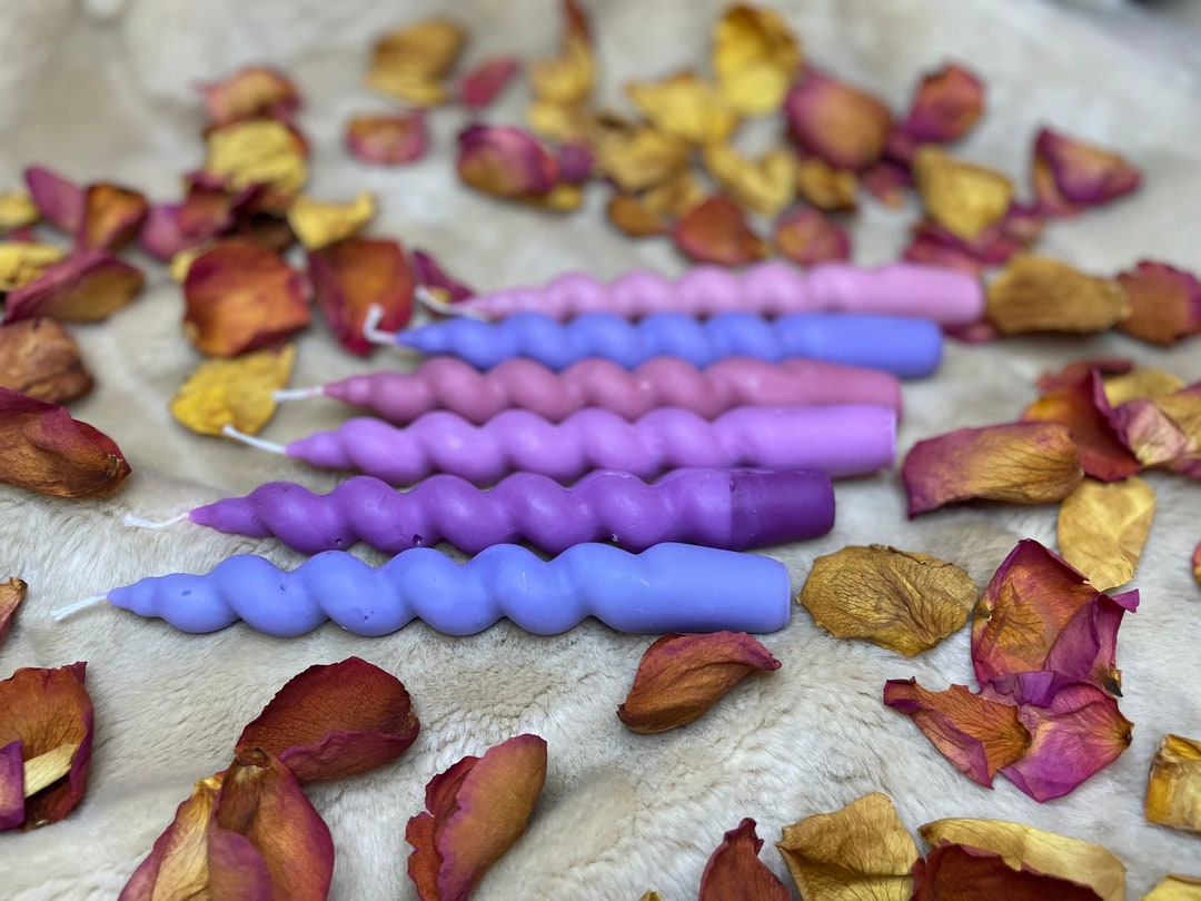 Wax Play Candles Twisted Pillars Etsy