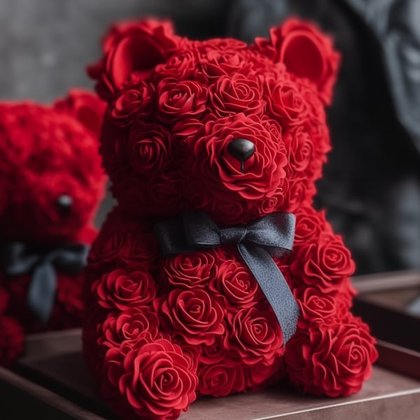 Love in Bloom: Valentine's Rose Bear Collection