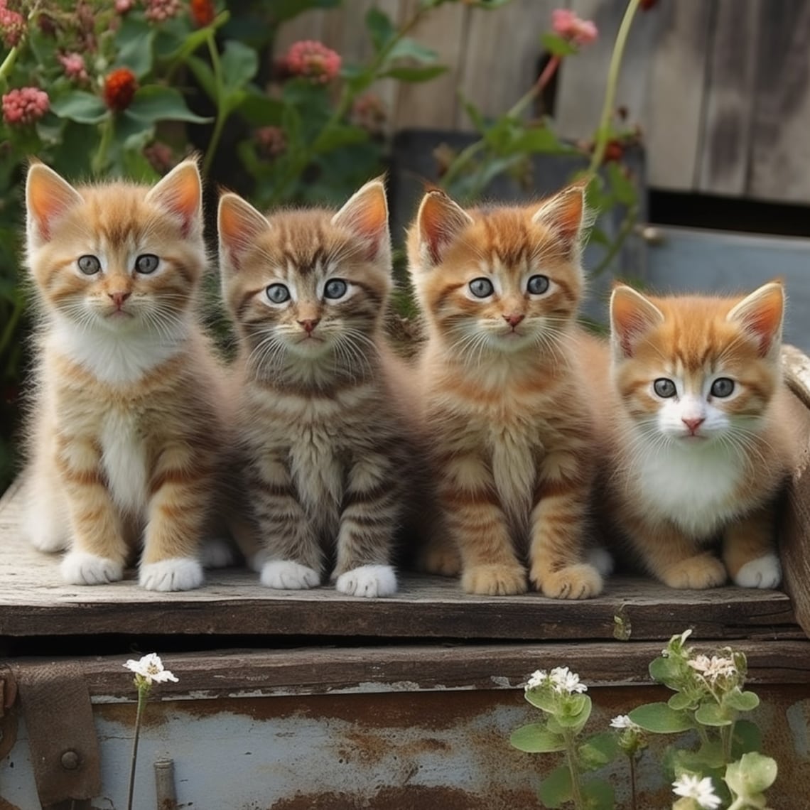 Group of Cute Kitties - Etsy