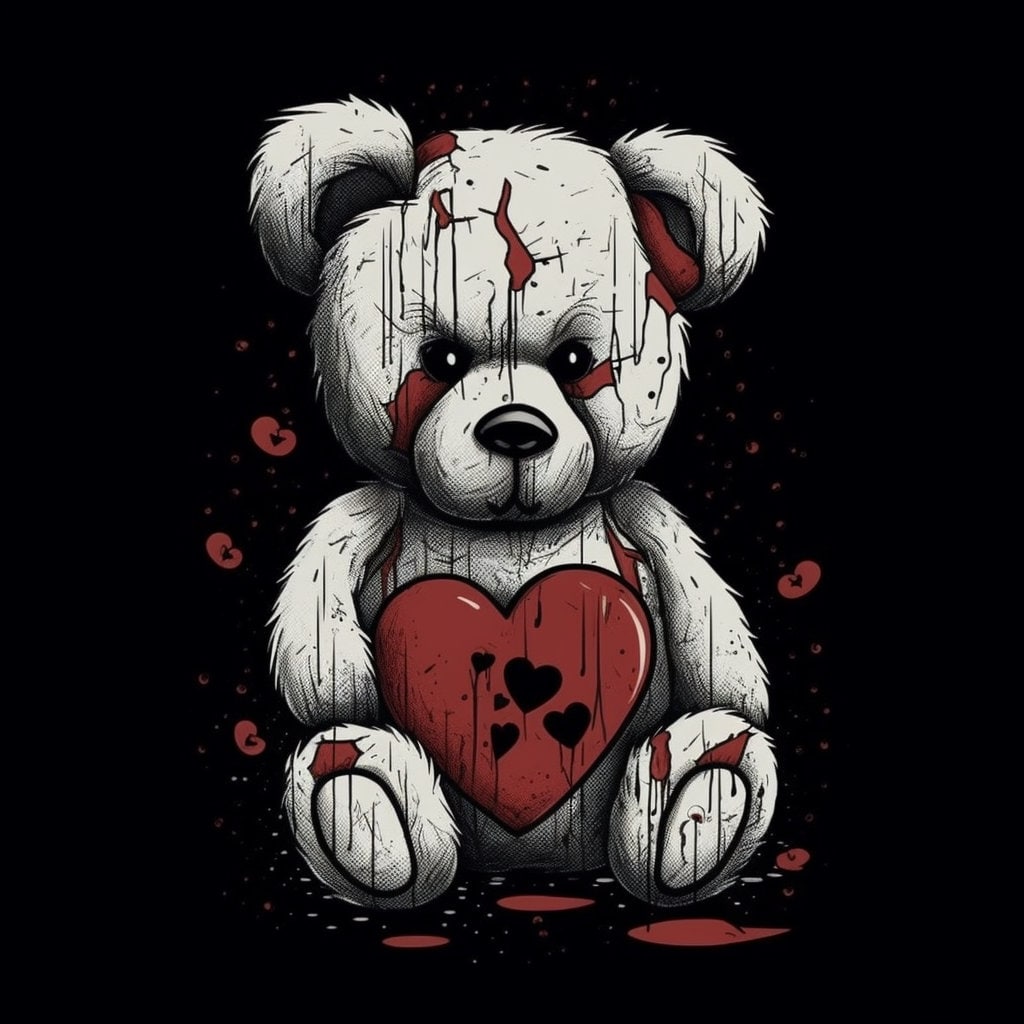 Heartbreak Teddy Bear - Etsy