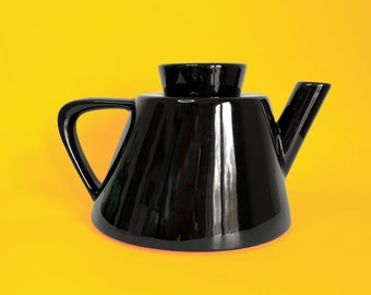 1990s Vintage IKEA Värme Ceramic Teapot - Black