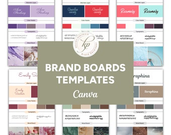 Mini Brand Board Template | Canva Branding Kit, Mood Board (PDF)