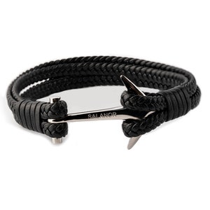 Men’s Bracelet,Anchor Bracelet, Men’s Gift, Leather Bracelet , Boyfriend Bracelet , Husband Gift Bracelet, Surf Bracelet , Nautical Bracelet